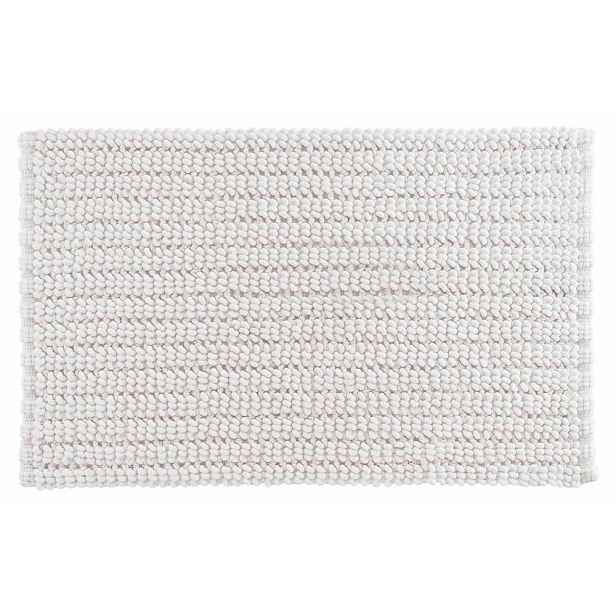 Bílá koupelnová předložka 50x80 cm Voltis – douceur d'intérieur