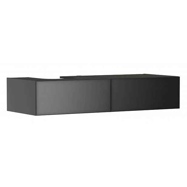 Hansgrohe Xevolos E - Umyvadlová skříňka, 28x137x55 cm, 2 zásuvky, matná šedá/metalická šedá 54321770