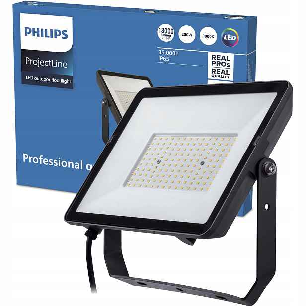 Led Reflektor Philips Lampa 200W 3000K IP65 Halogen Reflektor Projectline