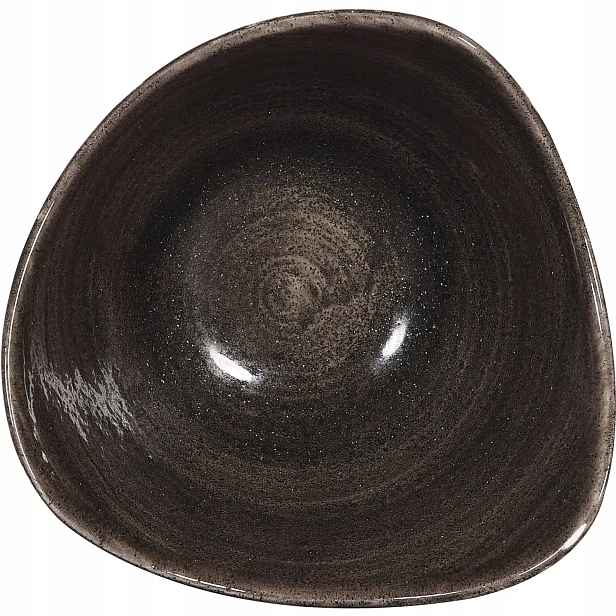 Talíř hluboký Churchill Stonecast Iron Black 15,3 cm, trojúhelníkový 12 ks