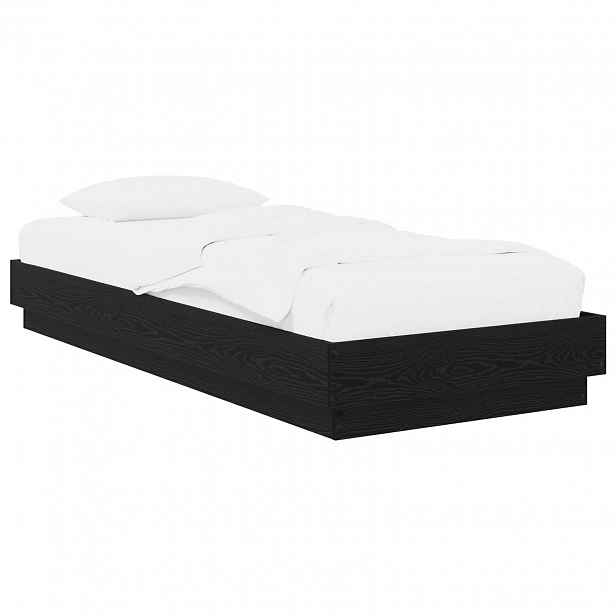 vidaXL Postel na podlaze Černý dub 80 x 200 cm Kompozitní dřevo