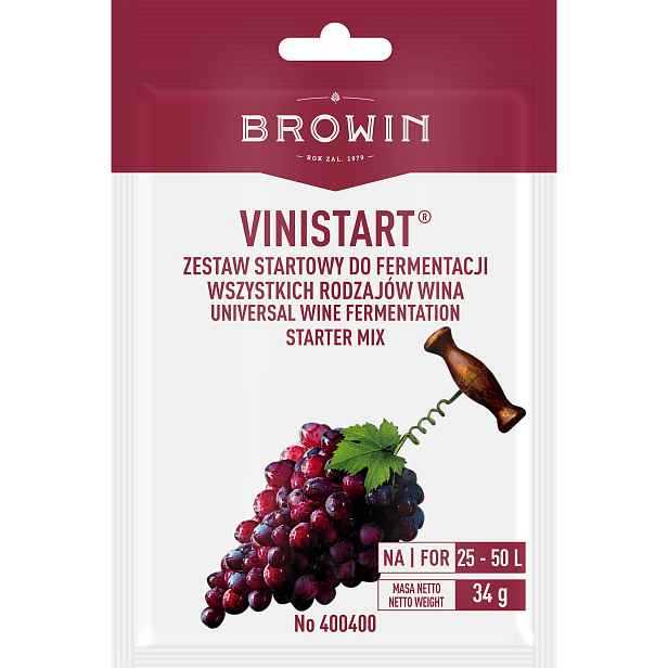 Browin Vinistart startér pro kvašení vína 34g