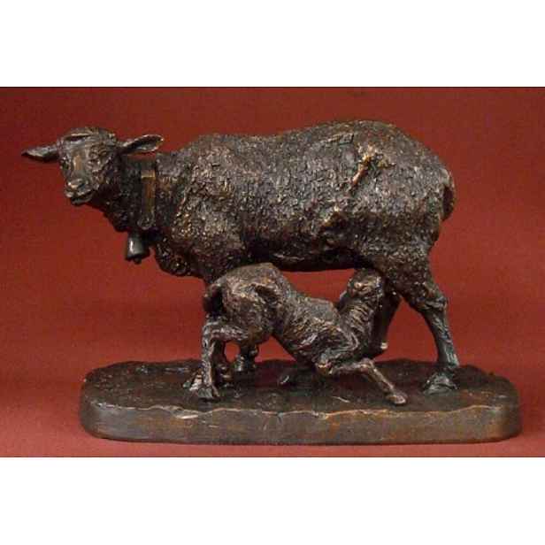 Figurka Parastone Les Animaliers Ovce a Jehně Pierre-Jules Mene (1810-1879