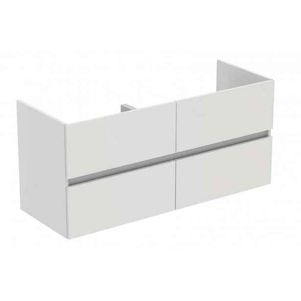 Ideal Standard Eurovit+ - Umyvadlová skříňka, 55x120x44 cm, 4 zásuvky, lesklá bílá R0267WG