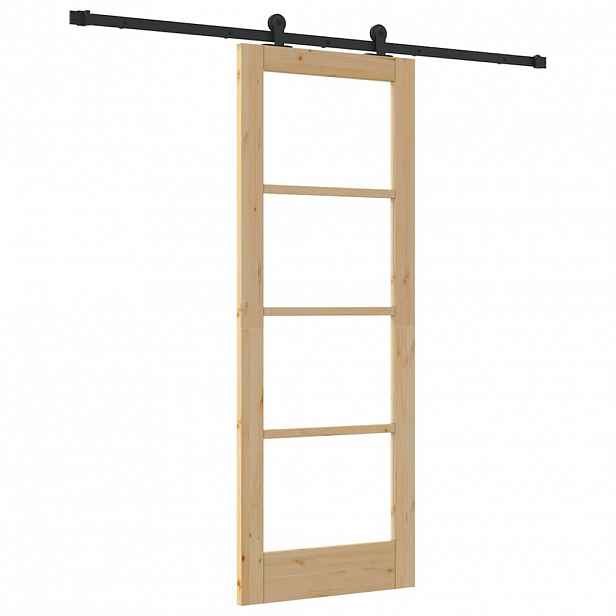 vidaXL Posuvné dveře ORKDAL 73,5 x 198,5 cm Přirozená a černá