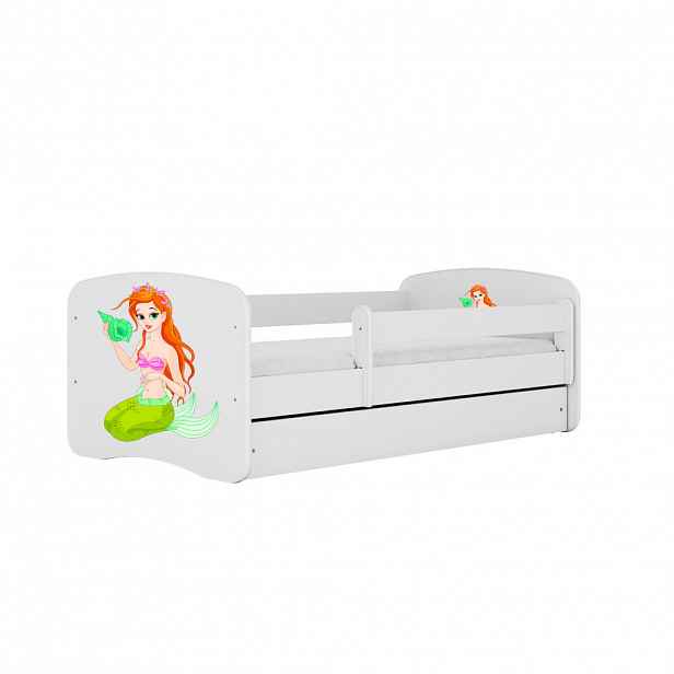 RAUMHIRSCH FURNITURE DĚTSKÁ POSTEL Meerjungfrau se zásuvkou a matrací 140/70