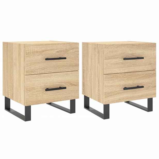 vidaXL Noční stolky 2 ks dub sonoma 40 x 35 x 47,5 cm kompozitní dřevo