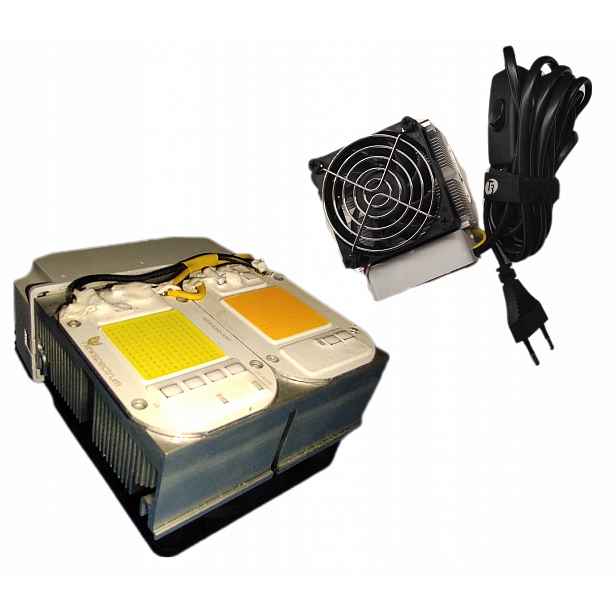 Led Lampa Grow Pro Pěstování Rostlin 70W Na Chladiči 50W 6500K a 20W 3500K