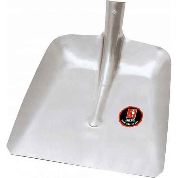 Lopatka na uhlí stříbrná 325 x 340 mm bez násady Ideal