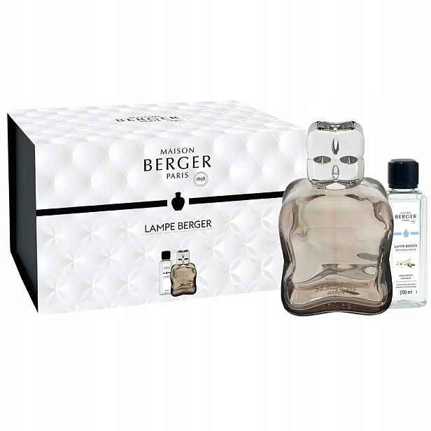 Sada Maison Berger katalytická lampa Cosy Brown náplň Cosy Musk 250 ml