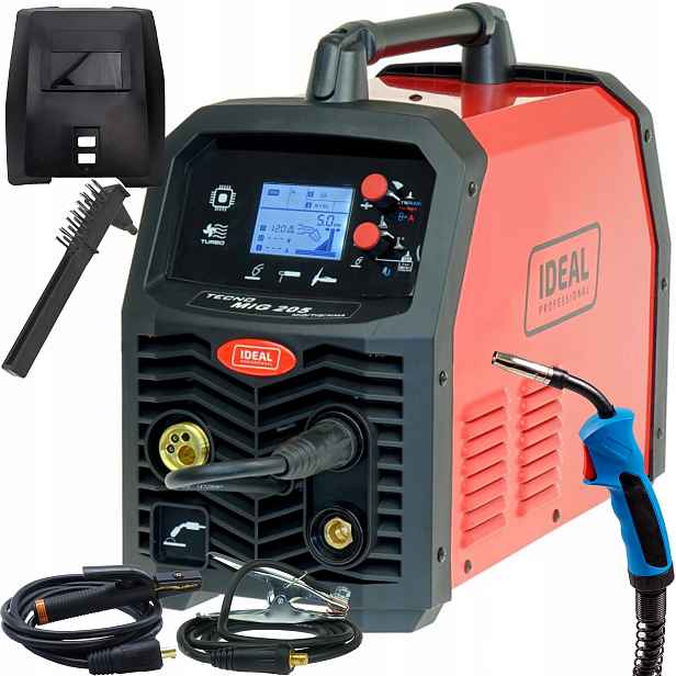 Svařovací stroj Ideal Tecnomig 205 LCD Synergie Mig Mma Tig Flux 200A 230V