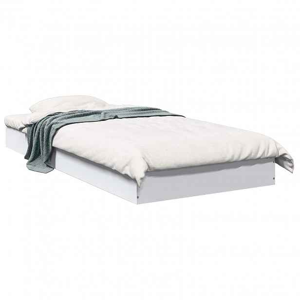 vidaXL Postel na podlaze Bílá 80 x 200 cm Kompozitní dřevo