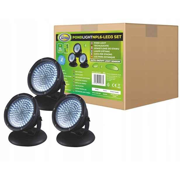 Aqua Nova NPL6-LED3 Led osvětlení 3ks do jezírka