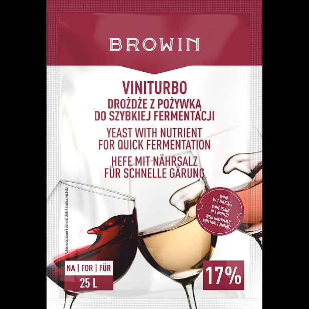 Browin ViniTurbo - 20 g sada pro rychlé kvašení