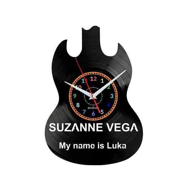 Suzanne Vega Dekorativní Nástěnné Hodiny Moderní Vinylová Deska Na