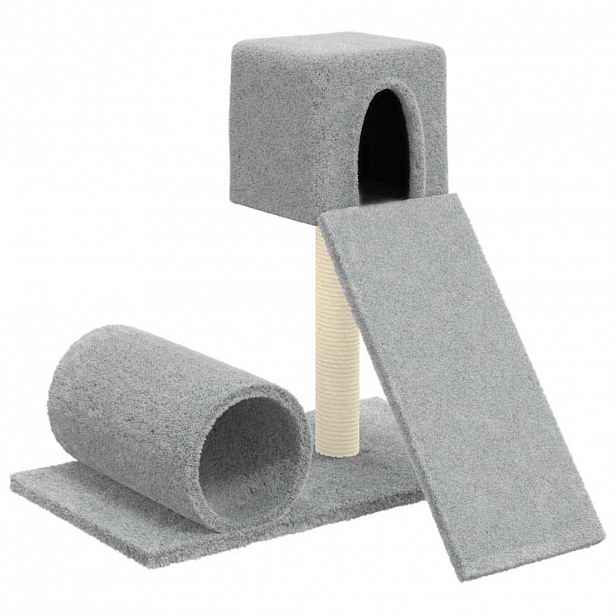 vidaXL Škrabadlo pro kočky se sisalovým sloupkem světle šedé 59 cm