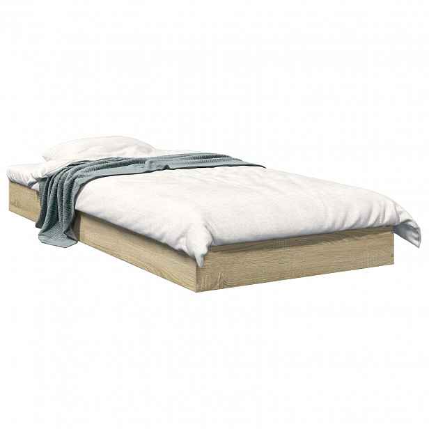 vidaXL Postel na podlaze Dub sonoma 80 x 200 cm Kompozitní dřevo