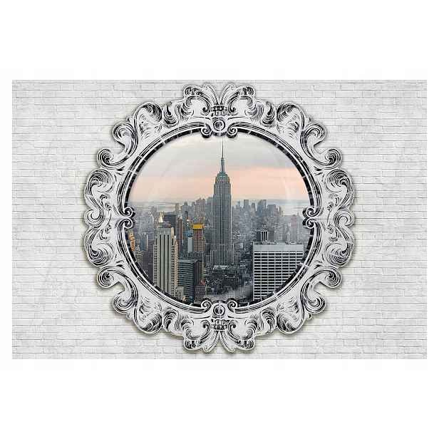 Fototapeta New York Empire State retro vintage panorama 254x184 lepidlo