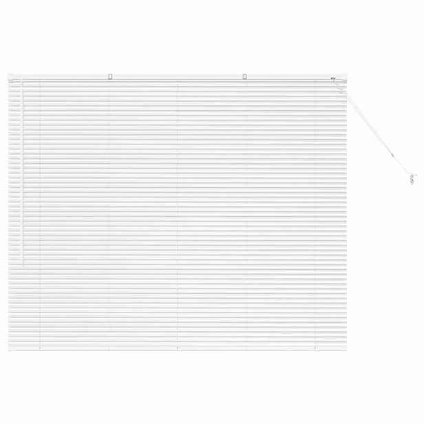 vidaXL Venet školní žaluzie Bílá 130 x 155 cm 25 mm Hliník