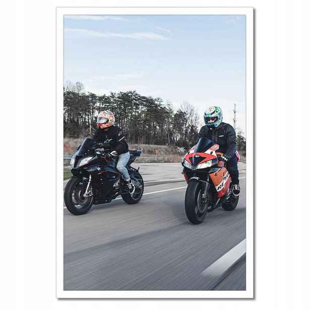 Plakáty v rámu 40x60 Závodní motorka Motocykl