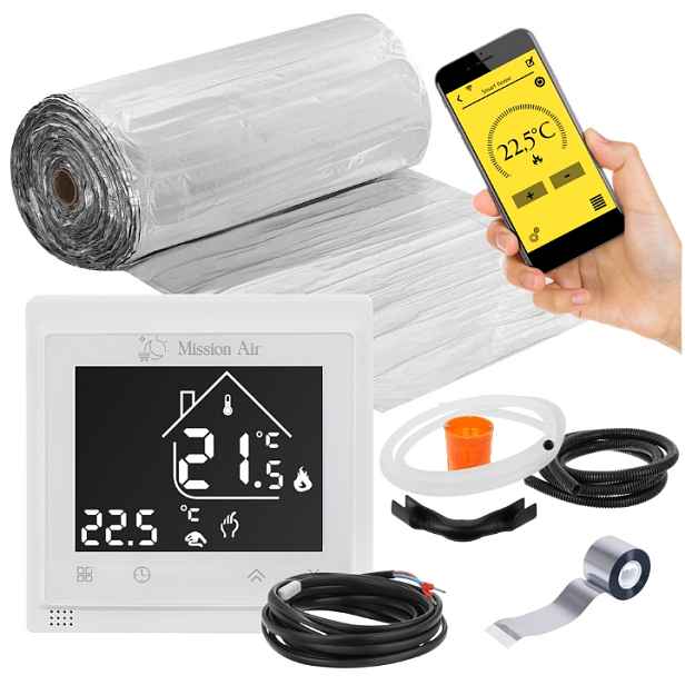 Set Vyhřívací Podložka pro topení Mission Air pod panely MAL-160W/m² 15m² WiFi