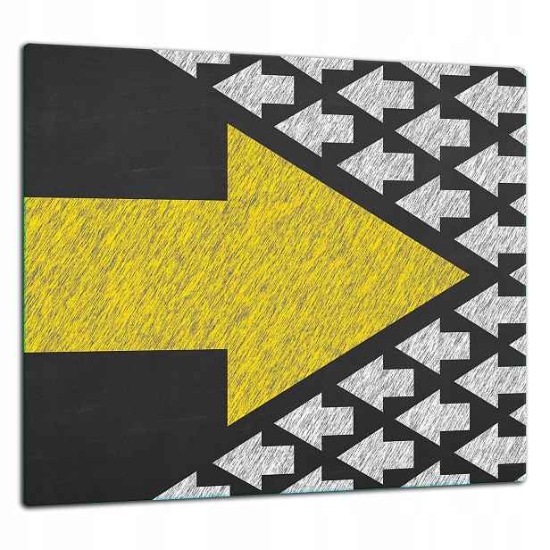 Skleněná Ochranná Deska Panel Lepidlo 65x60 Vzor