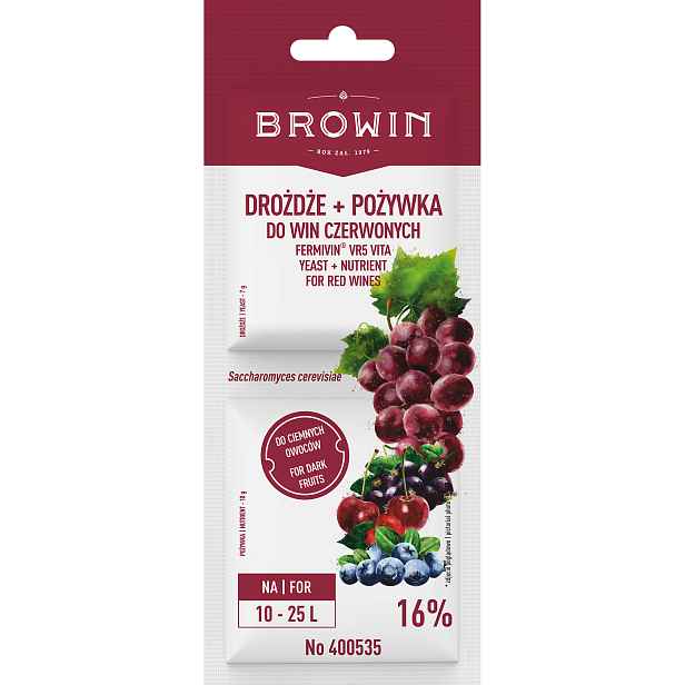 Browin Kvasinky + živina pro červená vína -Fermivin® VR5 VITA - 17 g