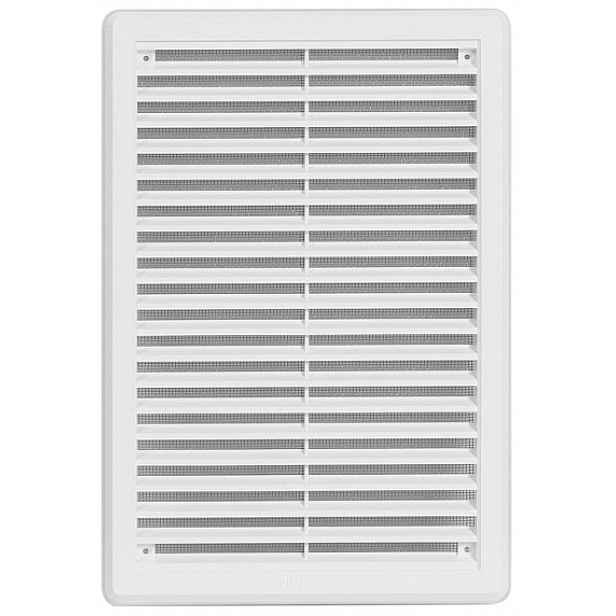 Mřížka větrací se sítí a krytkou HACO VM K 200×300 mm bílá