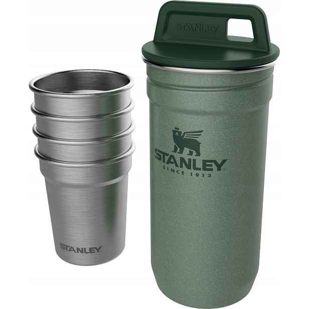 Skleničky ocelové V Pouzdru Adventure zelené 4 x 60 Ml Stanley