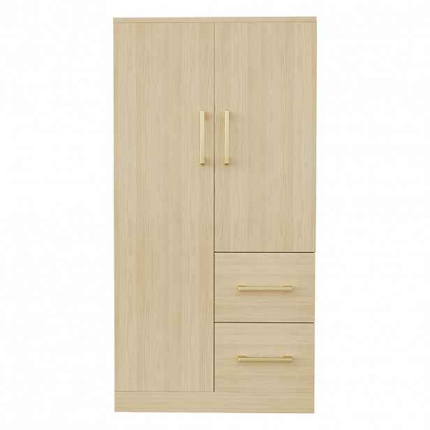 Urban Meuble ŠATNÍ SKŘÍŇ 70x135 cm, přírodní dekor dřeva, 2 dvířka