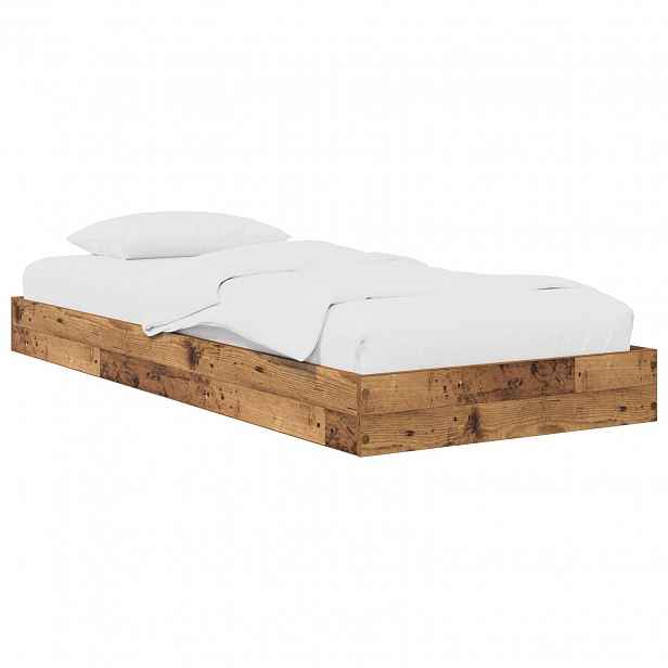 vidaXL Postel na podlaze Staré dřevo 80 x 200 cm Kompozitní dřevo