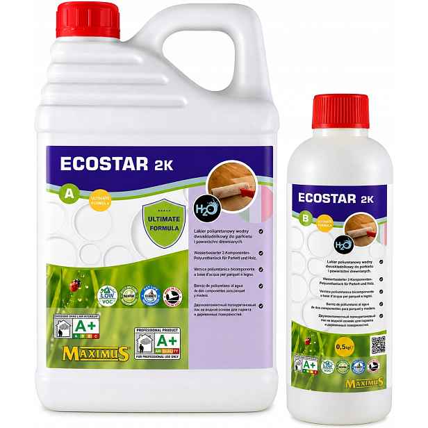 Maximus EcoStar 2K Polomatný lak na parkety OP-20 5,5L