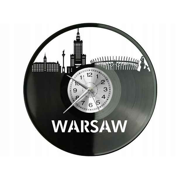 Varšava Město Polsko Nápad na Dárek Nástěnná Dekorace z vinylových desek