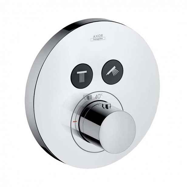 Axor ShowerSelect - Termostat pod omítku pro 2 spotřebiče, chrom 36723000