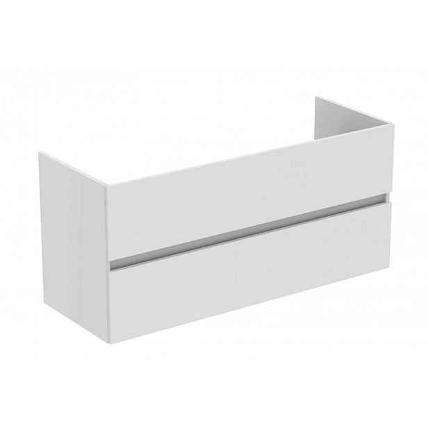 Ideal Standard Eurovit+ - Umyvadlová skříňka, 55x120x44 cm, 2 zásuvky, lesklá bílá R0266WG