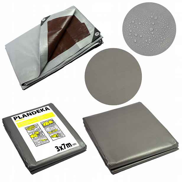 Plachta 5X6 Hrubá Plachta 210 g Mrazuvzdorná Uv+