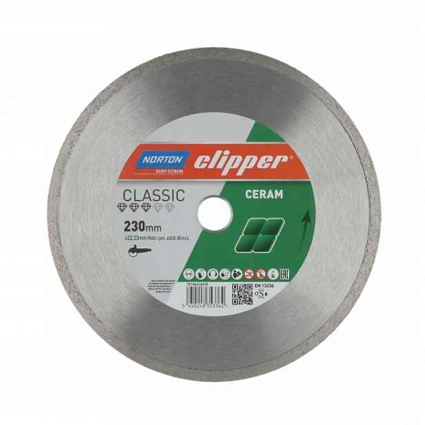Diamantový kotouč Kotouče 230x25.4 mm Norton Clipper Classic Ceram