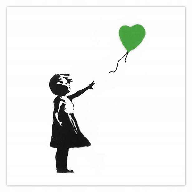Plakáty 140x140 Banksy Hope Graffiti