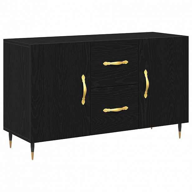 vidaXL Servírovací skříň Černý dub 100 x 36 x 60 cm Kompozitní dřevo