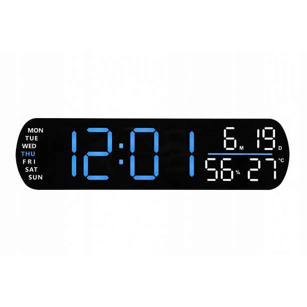 Budík Jvd SB5512.1 Černý Alarm Teploměr Vlhkoměr Podsvícení