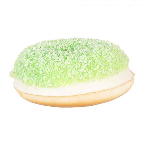 Dekorace umělý zelený donut s posypem Cookie - Ø 6*2 cm Clayre & Eef