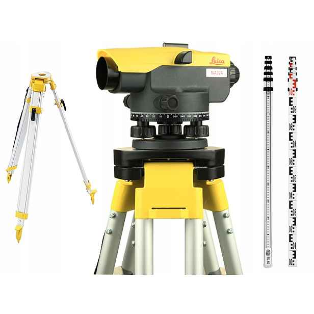 Optický nivelátor Leica NA324 Set, stativ, záplata