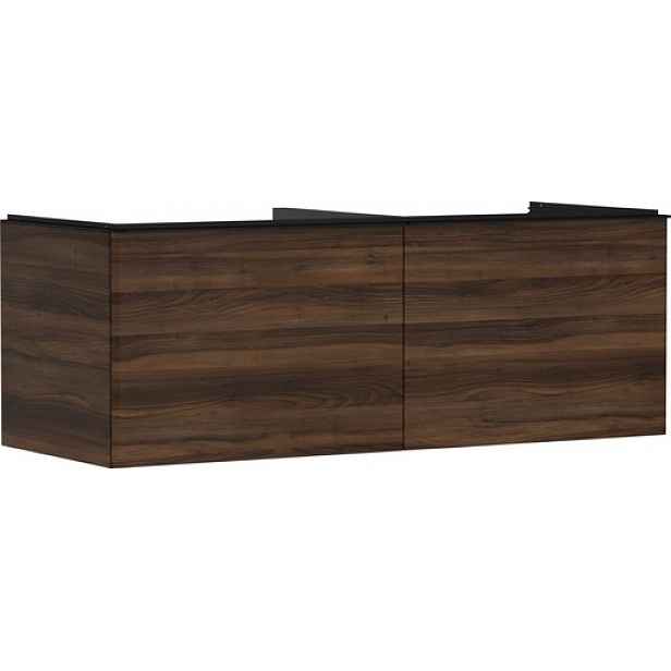 Skříňka pod umyvadlo pod desku Hansgrohe Xelu Q 136x49,5x55 cm tmavý ořech 54069670