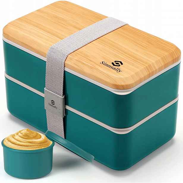 Krabička Na Oběd Bento 1400 ML Nepropustná S Přihrádkami
