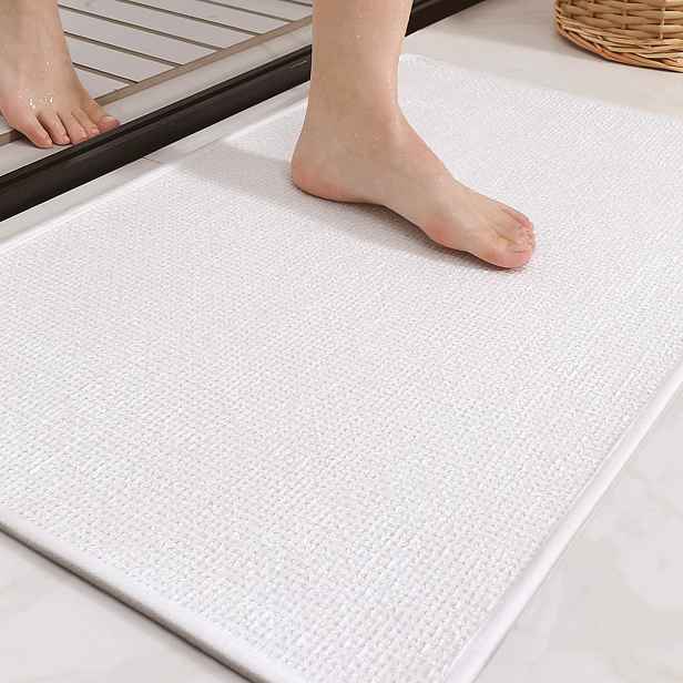 Podložka do koupele Protiskluzová Bílá 44x120 cm Absorpční Obdélník Kobereček