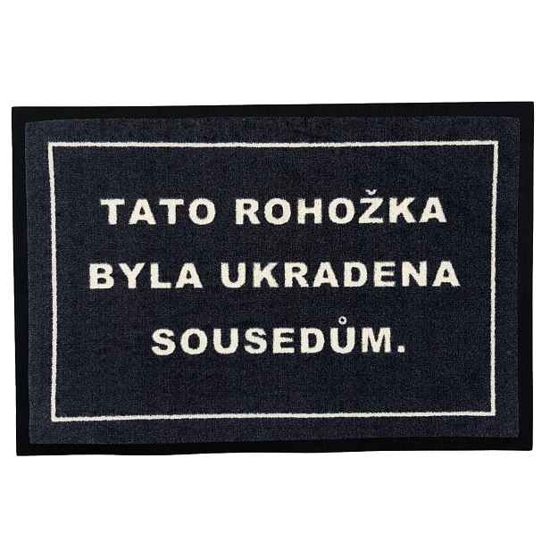 POSLEDNÍ ŠANCE: Tato rohožka byla ukradena sousedům 40x60 cm - na ven i na doma, 40x60, šedá, GDmats