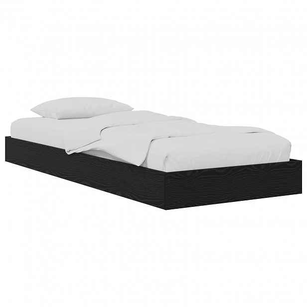 vidaXL Postel na podlaze Černý dub 80 x 200 cm Kompozitní dřevo
