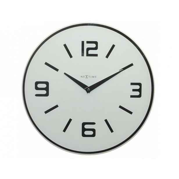 Designové nástěnné hodiny 8148wi Nextime Shuwan 43cm