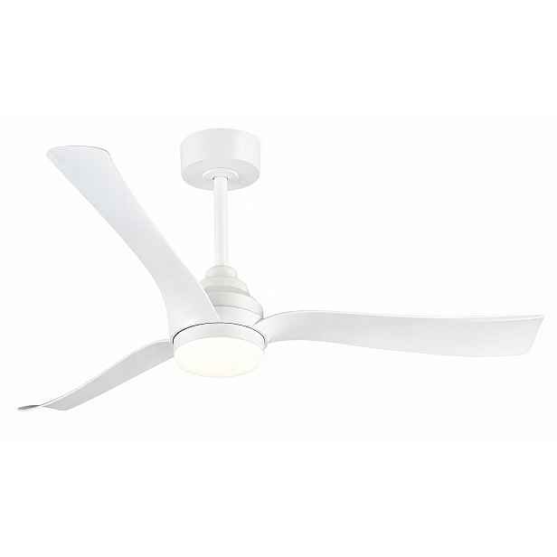 Stropní Ventilátor S Led Lampou 22W Dálkový Ovladač Cct Bílý Ø132 CM Vargo DL1369