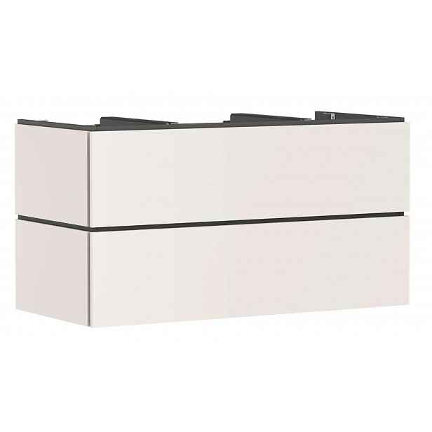 Hansgrohe Xilesa E - Umyvadlová skříňka, 62x118x55 cm, 2 zásuvky, matná béžová 54304780